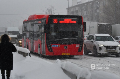 В Казани из-за снегопадов изменили маршрут трех автобусов