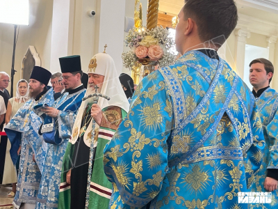 Патриарх Кирилл освятил храм в честь Тульского образа святителя Николая