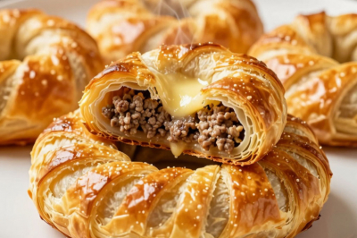 Пачка теста и полкило фарша &mdash; через полчаса на столе румяные кольца: проще пиццы, вкуснее пирожков, а готовятся сами