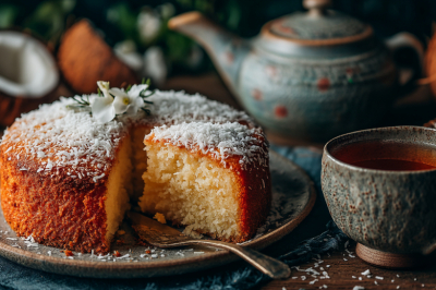 Если не знаете, куда деть творог, приготовьте этот пирог: на манке и с кокосовой стружкой