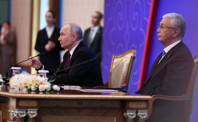 Путин и&nbsp;Токаев обсудили энергетику и&nbsp;итоги визита в&nbsp;Брюссель