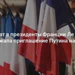 Кандидат в президенты Франции Ле Пен поддержала приглашение Путина на G20