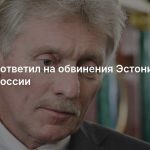 Песков ответил на обвинения Эстонии в адрес России