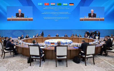 Токаев выступил с речью на встрече в формате "ЦА - Германия"
