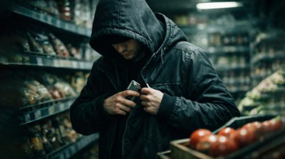 Продавщица вынудила грабителя на секунду снять капюшон