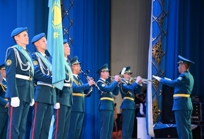 Первая годовщина военного колледжа имени Сабыра Рахимова