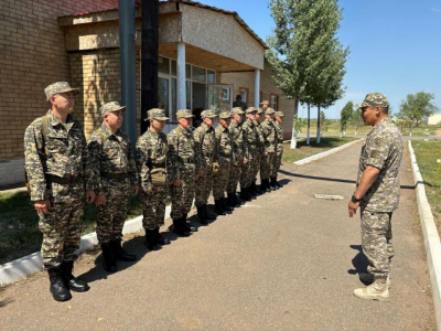В Астане стартовали воинские сборы с военнообязанными